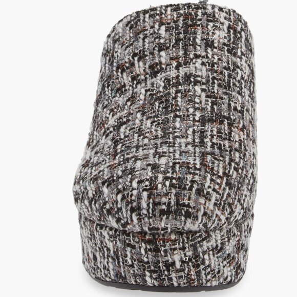 NEW CHOCOLAT BLU Gertie Heeled Mules in White/black for women 825 6m3 - Picture 7 of 9